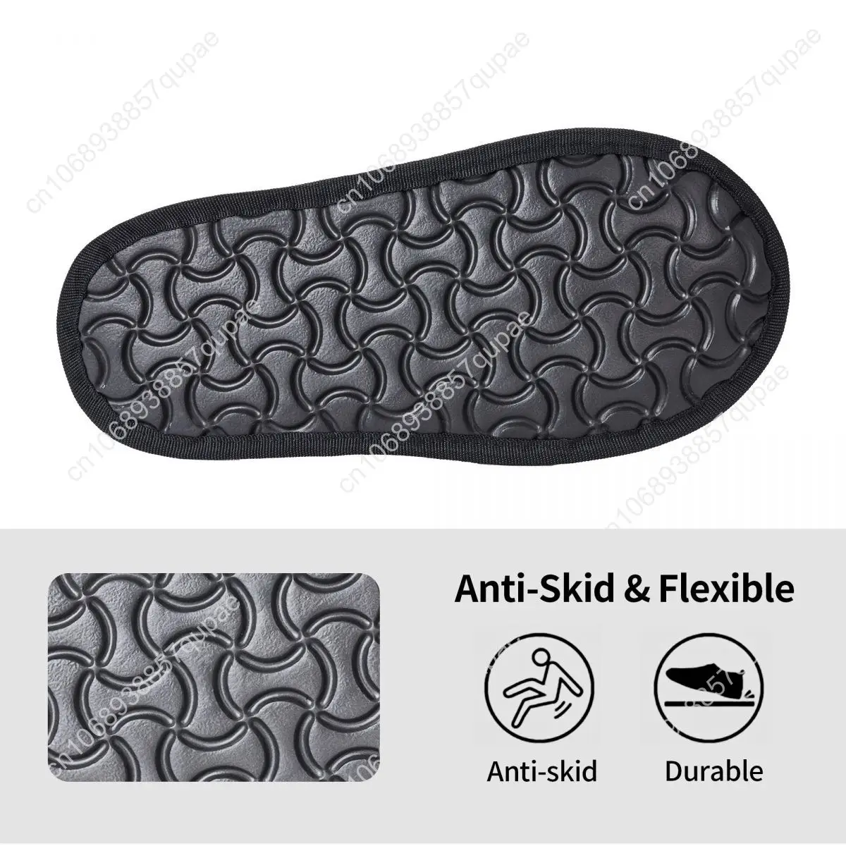 Custom Bitcoin Logo Pattern Soft Memory Foam House Slippers Women BTC Cryptocurrency Blockchain Cozy Warm Anti-Skid Slipper