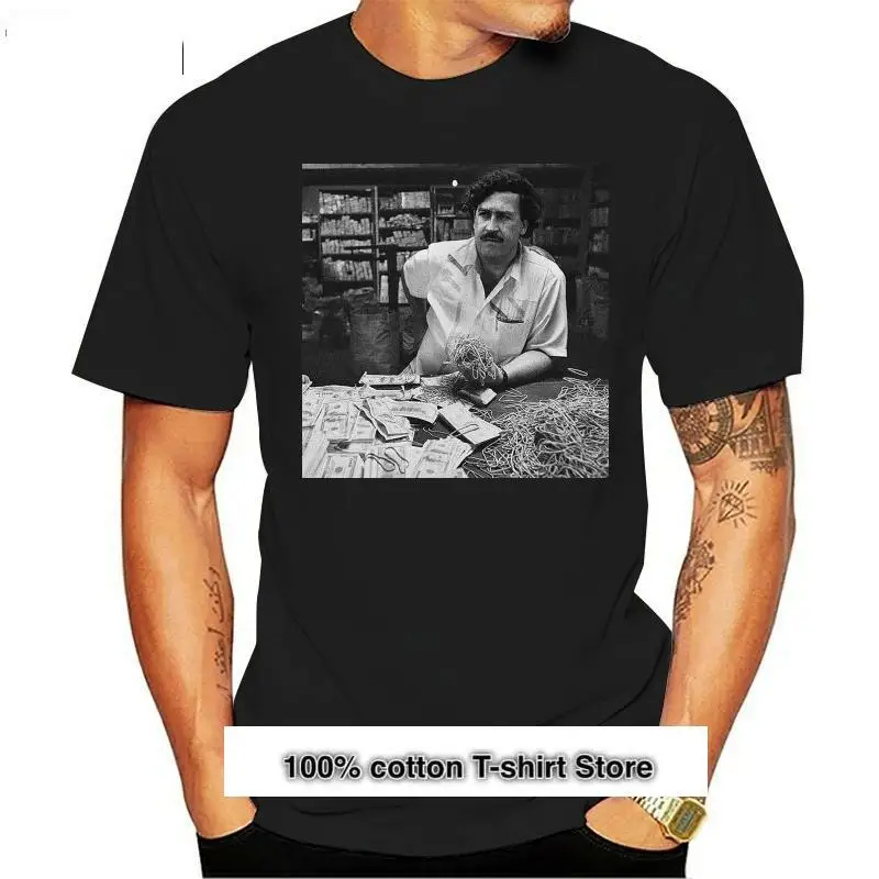 Camiseta de Pablo Escobar para hombres, camisa de moda de alta calidad, Hipster, personalizada, nueva, 2024