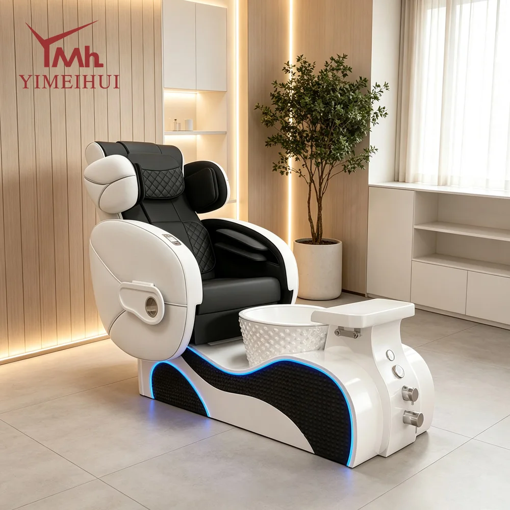 Electric Foot Bath Massage Chair with Led Lights for Pedicure