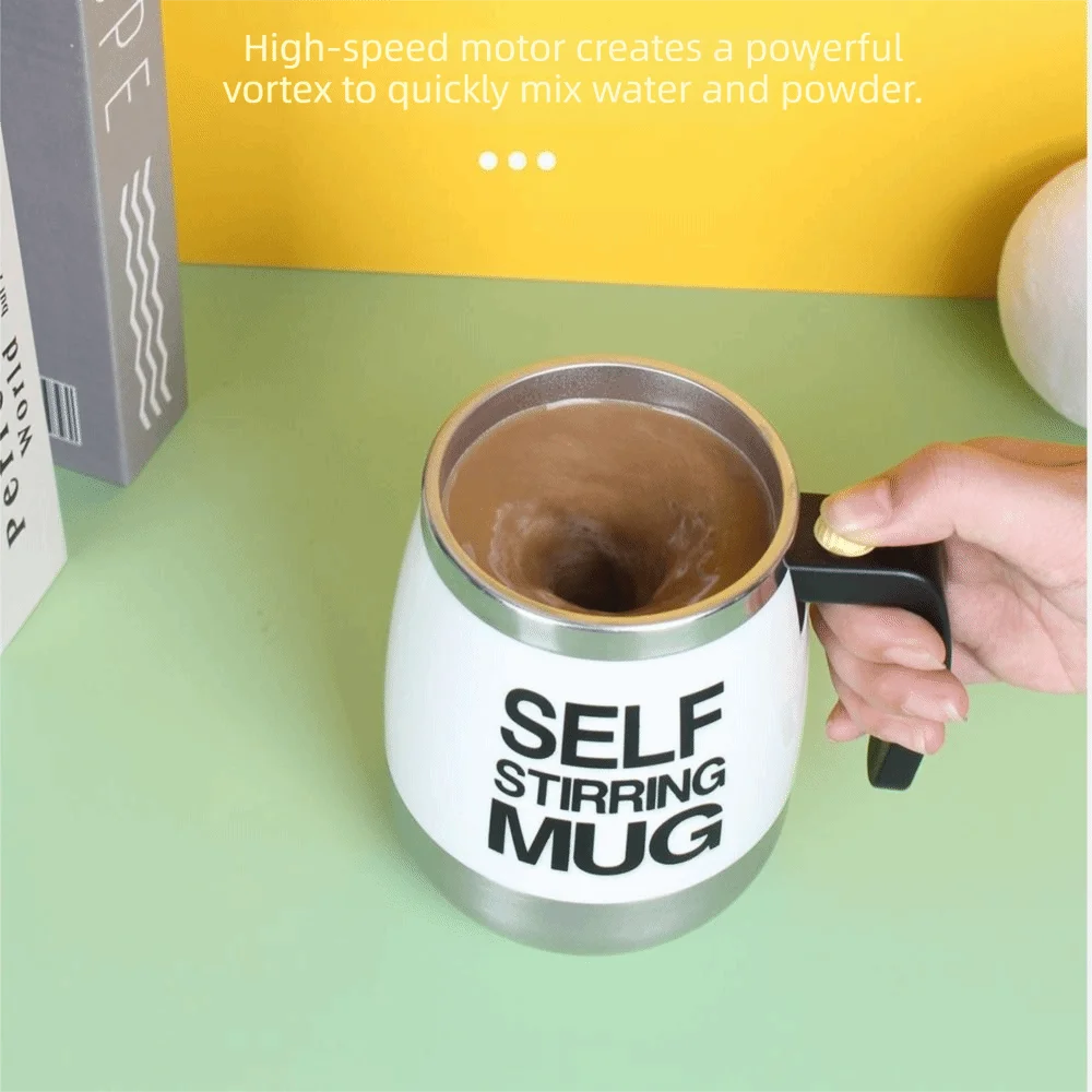 Stainless Steel Automatic Stirring Cup Large Capacity Thermal Insulation Electric Smart Mixer One Click Start Comfortable Handle