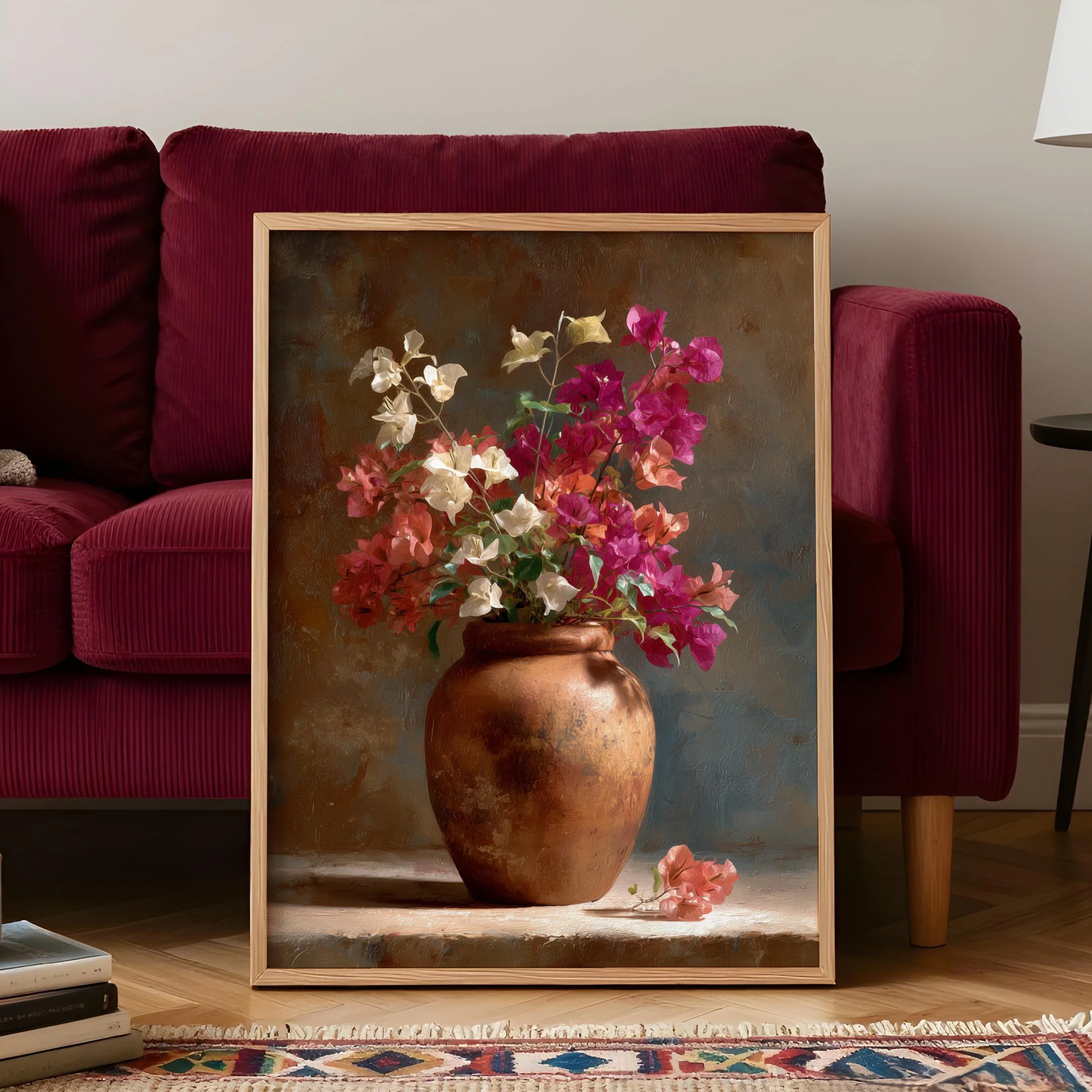 Vintage Oil Painting Style Cat Dog Animal Floral Still Life Canvas Wall Art Colorful Flower Butterfly Posters Prints Home Decor