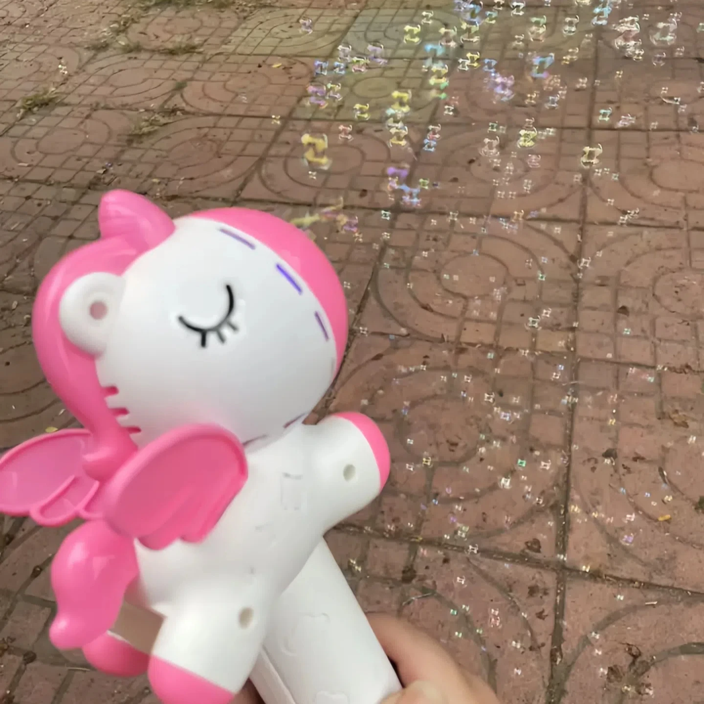 Neue Einhorn Elektrische Seifenblasenpistole Spielzeug mit Licht Automatische Seifenblasmaschine Sommer Outdoor Seifenblasenmaschine Party Spiel Geschenk