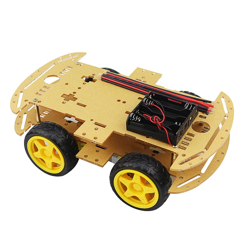 Smart Robot Car 4WD Motor Chassis /Tracing Fernbedienung Zweirad antrieb Dreirad Universal Rad Teile für Arduino DIY Kit