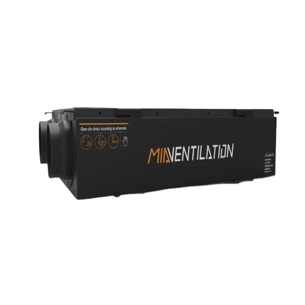 Ceiling Type Heat Exchange Ventilation System 250m3/h AC Fan HVAC Duct for Home Office Air Fresh