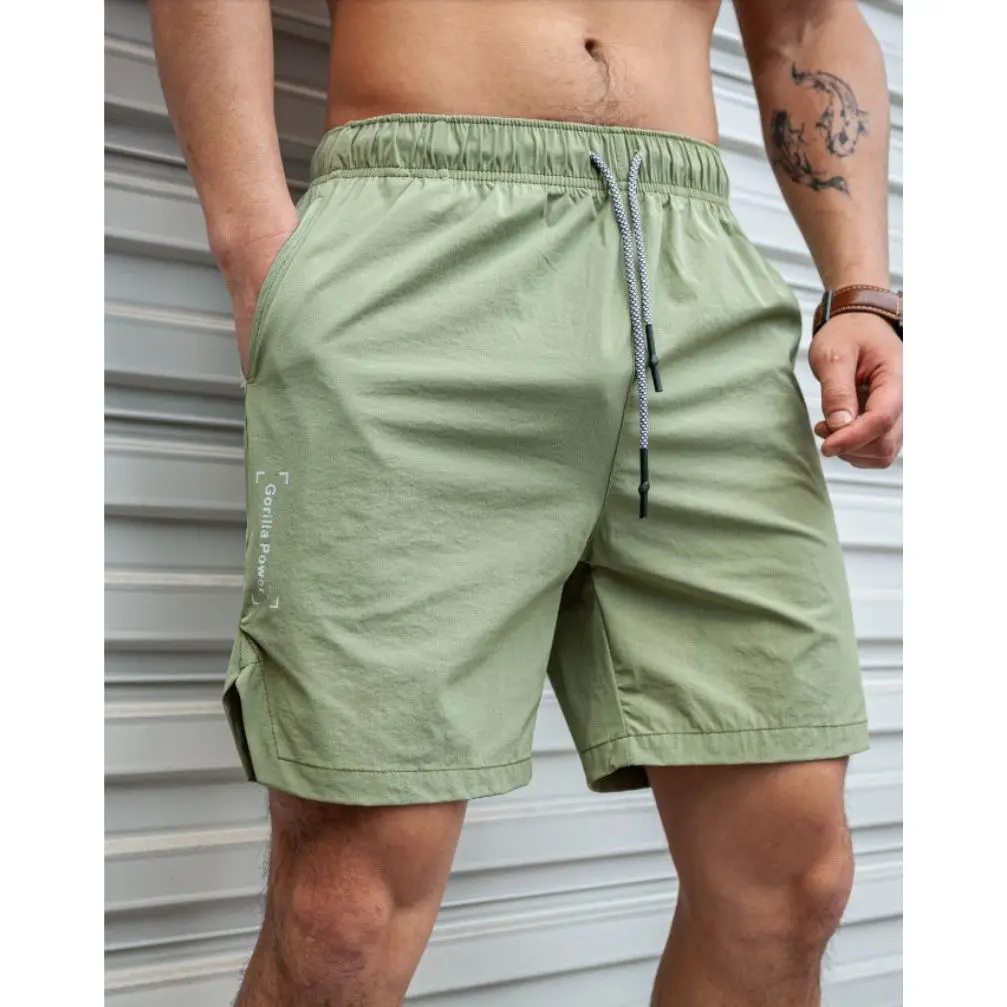 Men Hot Shorts Light Weight Thin Short Pants Running Squat Fitness Shorts Men GYM Wear Quick-drying Drawstring Shorts