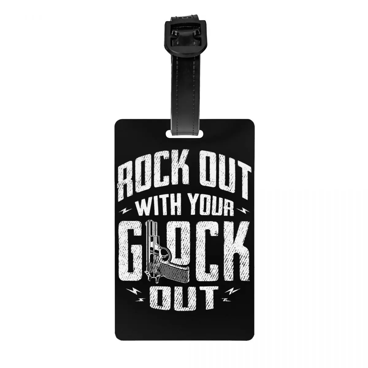 Rock Out mit Ihrer Glock Out Gepäck anhänger benutzer definierte USA Pistole Pistole Gepäck anhänger Privatsphäre Cover Name ID-Karte