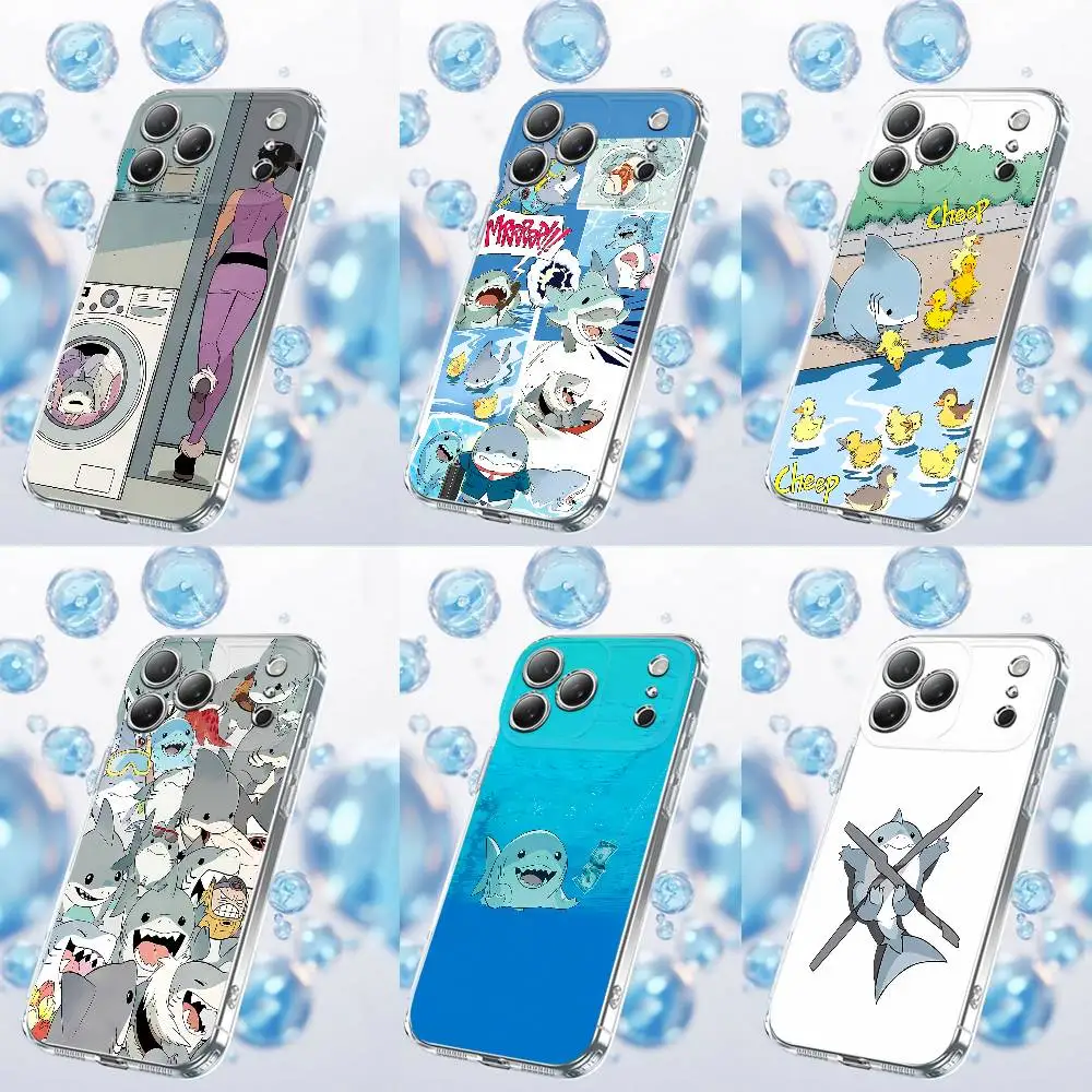 

For J-Jeff the Land Shark Phone Case iPhone 12,16,11,14,13,17,15,Pro,Max,Plus,E,Air,Mini Transparent Cover