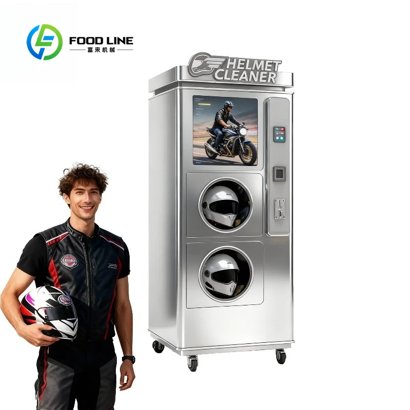 

Customized Smart Self Automatic Helmet Vending Cleaner Dry Cleaning Deodorizing For Motorcycle Helmet Commercial Use