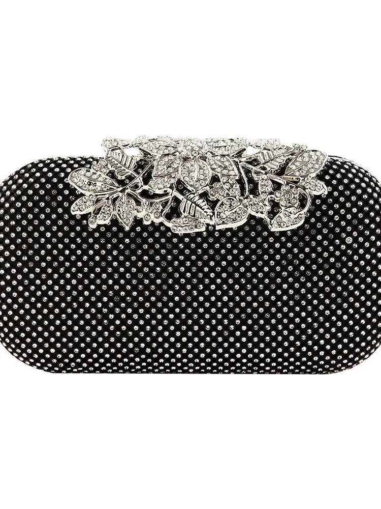 Handmade Dinner Bag with Embedded Rhinestones Cross-Border Style Hand-Held Evening Clutch Purse for Women -Shaped Bag