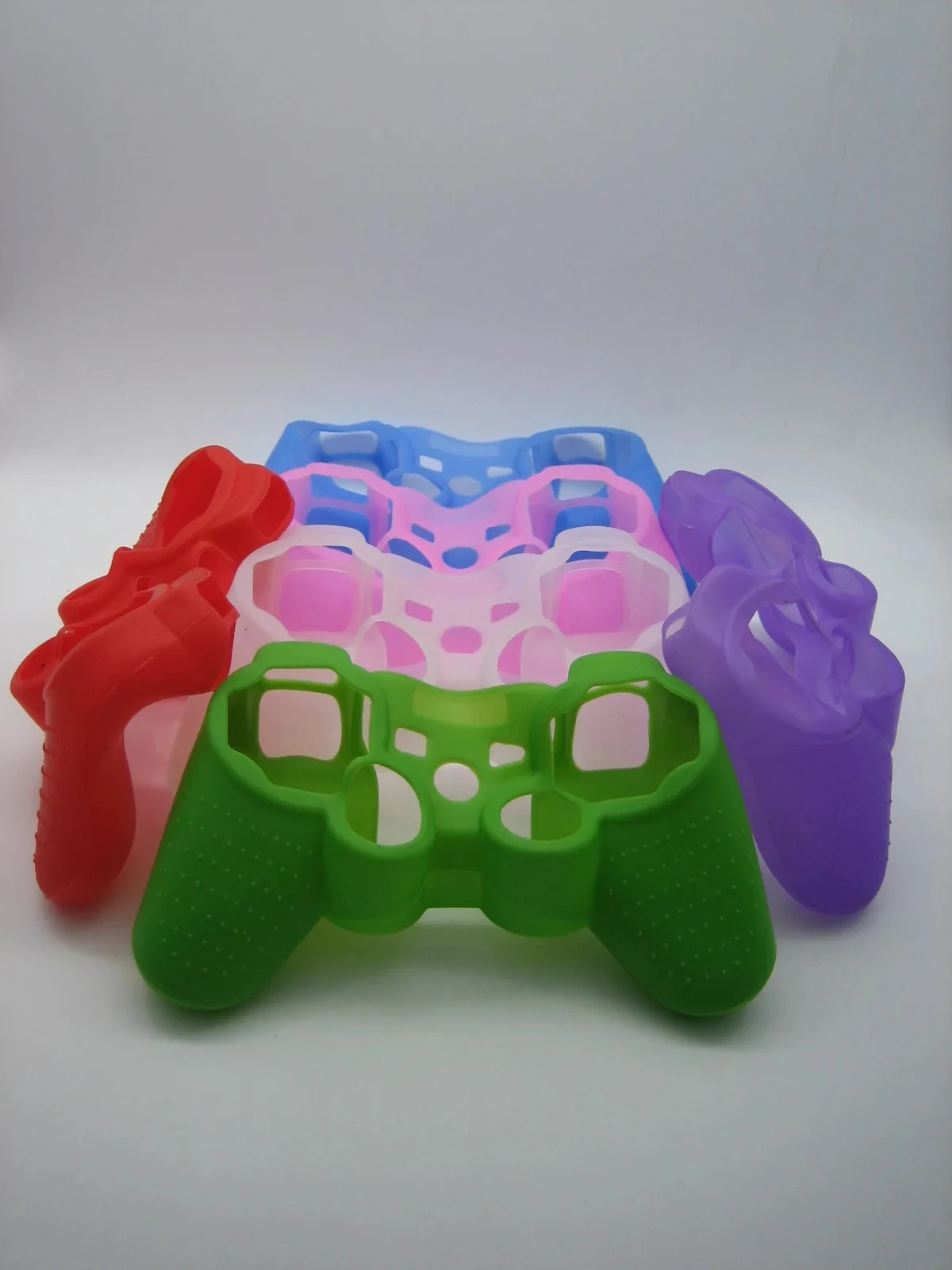 500pcs Wirless Wirled Controller Silicone Case Protective Skin For PS2 PS3