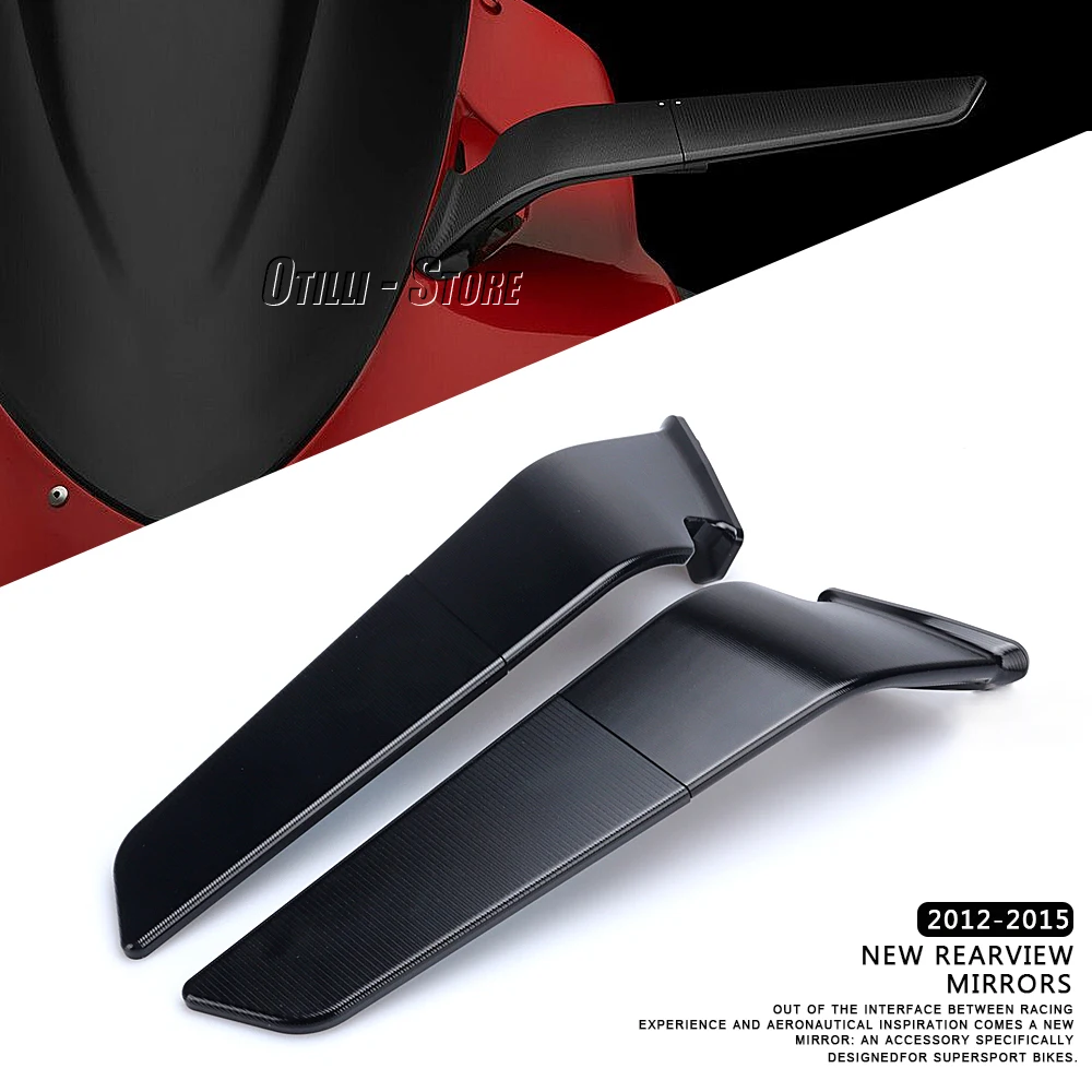 

For DUCATI Panigale 899 ABS PANIGALE 1199 / S / Tricolore New Aluminum Rearview Mirrors Side Mirrors Motorcycle Accessories