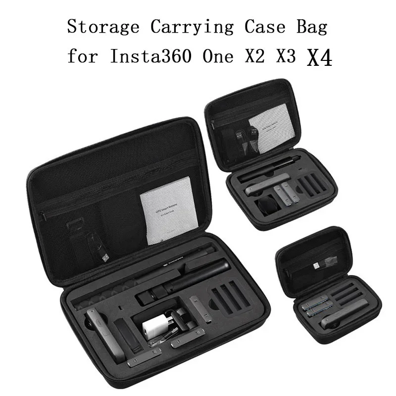 Carrying Bag for Insta360 X4 X3 X2 Portable Storage Handbag Travel Protective Box for Insta360 X4 X3 X2 Camera Accessories