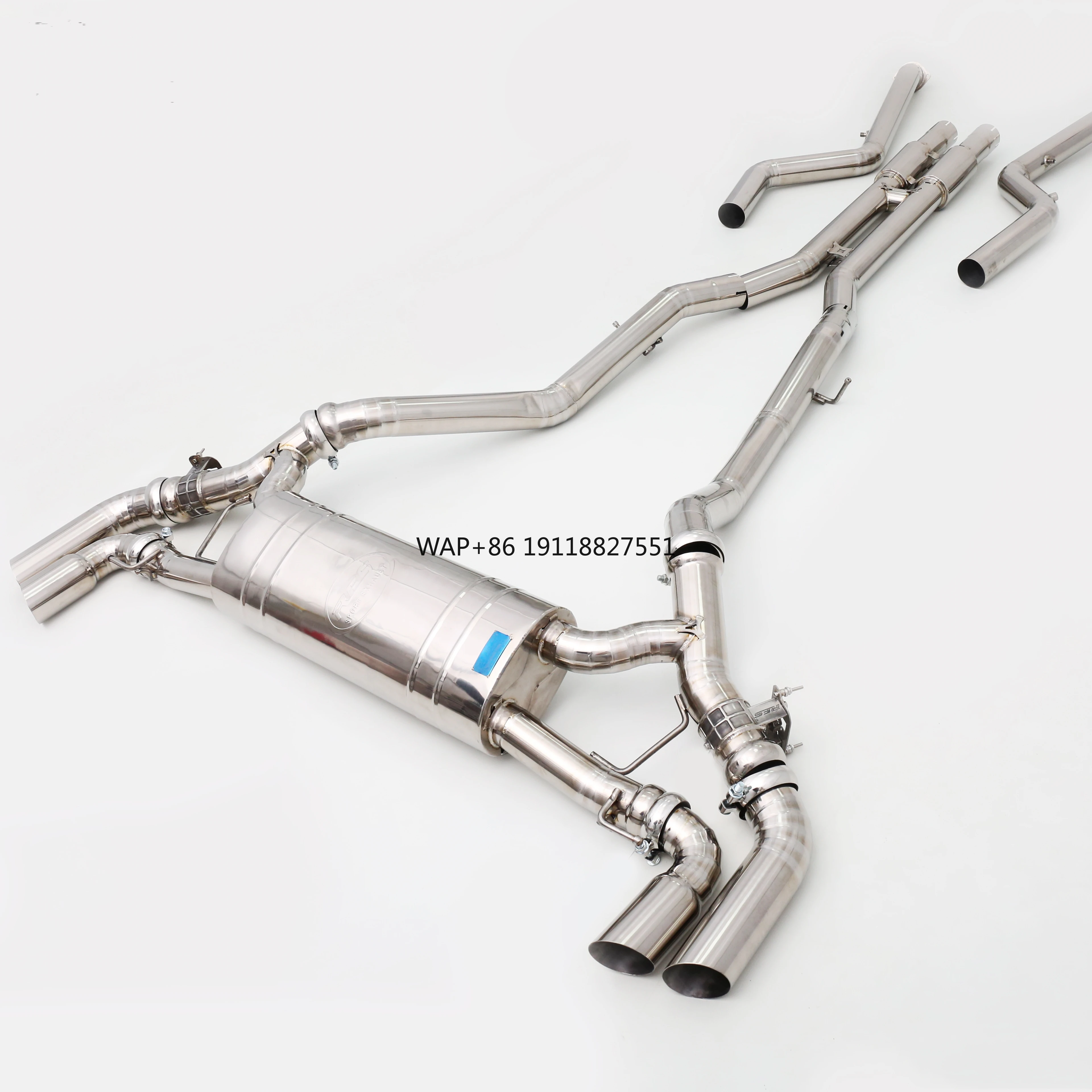 

Custom 4.4T S68 Exhaust System for X7 G07 M60i 304 Stainless Steel/Titanium Valved Exhaust Pipes Direct Factory