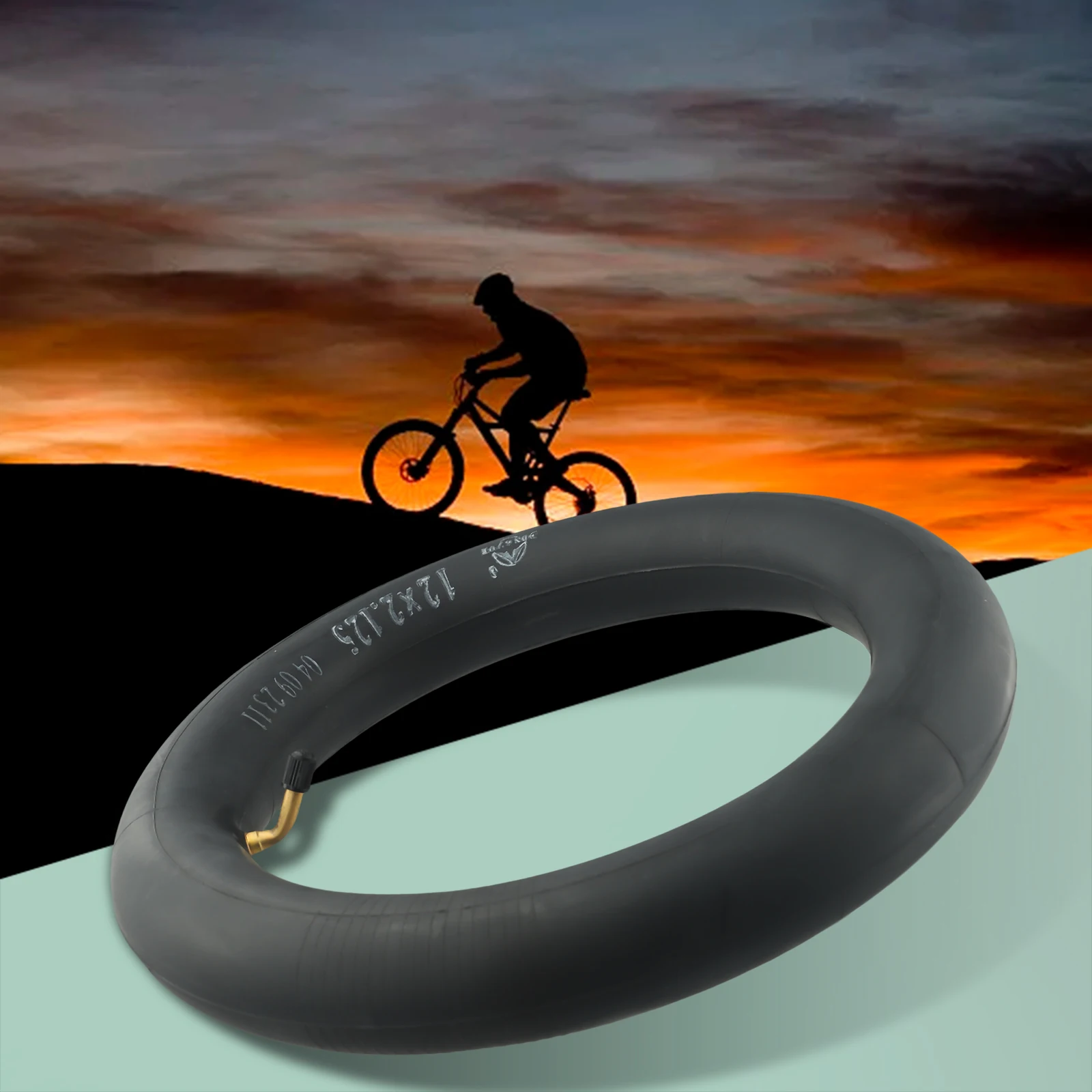

12 Inch Inner Tube 12 1/2x2 1/4(62-203) For Elctric Bike / Scooter 12.5x2.125 Tube Straight bent Mouth Accessories Part