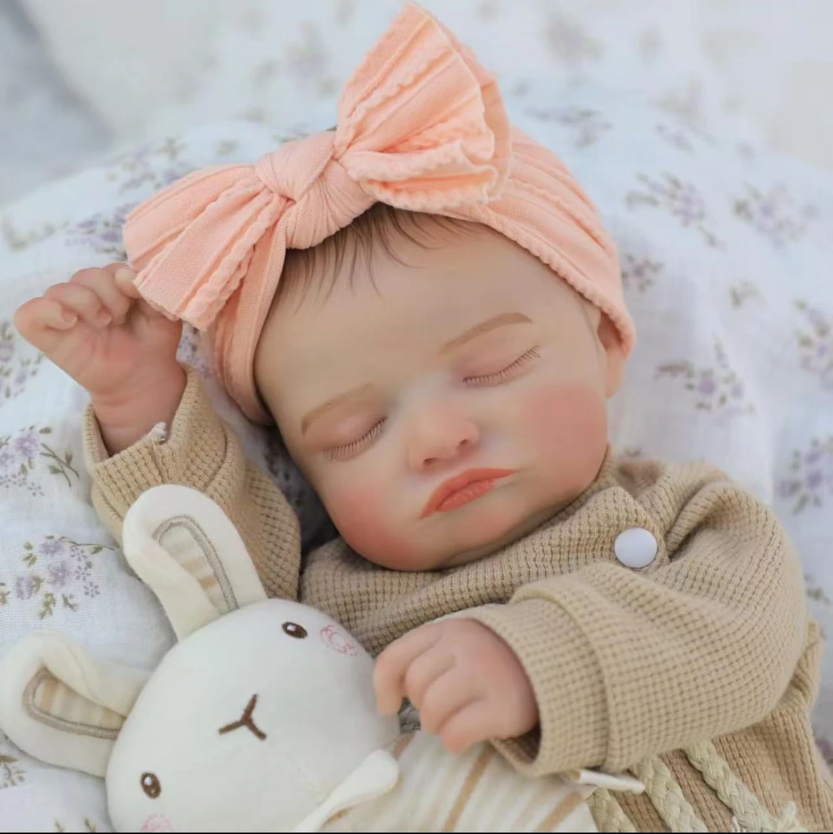 

18 inch Rosalie Lifelike Reborn Baby Doll – Handmade Realistic Newborn with 3D Skin & Visible Veins Birthday Gift for Children