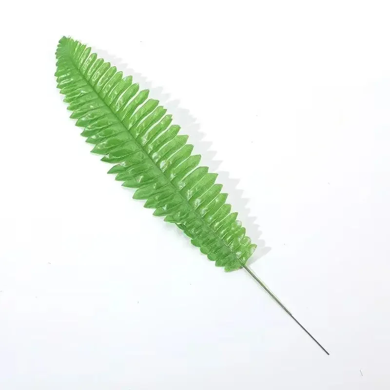 60pcs 50cm Artificial Plant Tropical Palm Leave Branch Fern Boston Monstera leaf Fake Foliage for Wedding Home Party Decor