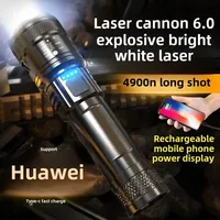 LED Bicycle Flashlight Strong Outdoor Charging Ultra Bright USB Telescopic Focusing Emergency Home Flashlight