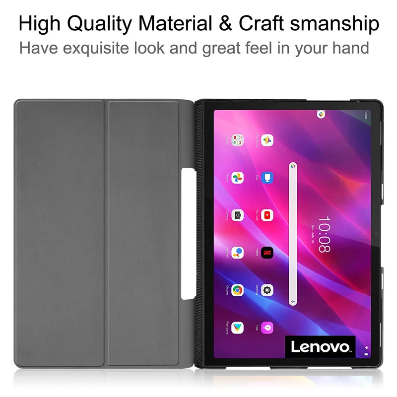 Funda For Lenovo Yoga Tab 11 Case YT-J706F PU Leather Flip Stand Cover For Lenovo Yoga Tab 11 YT-J706X 11 inch Case Cover Coque