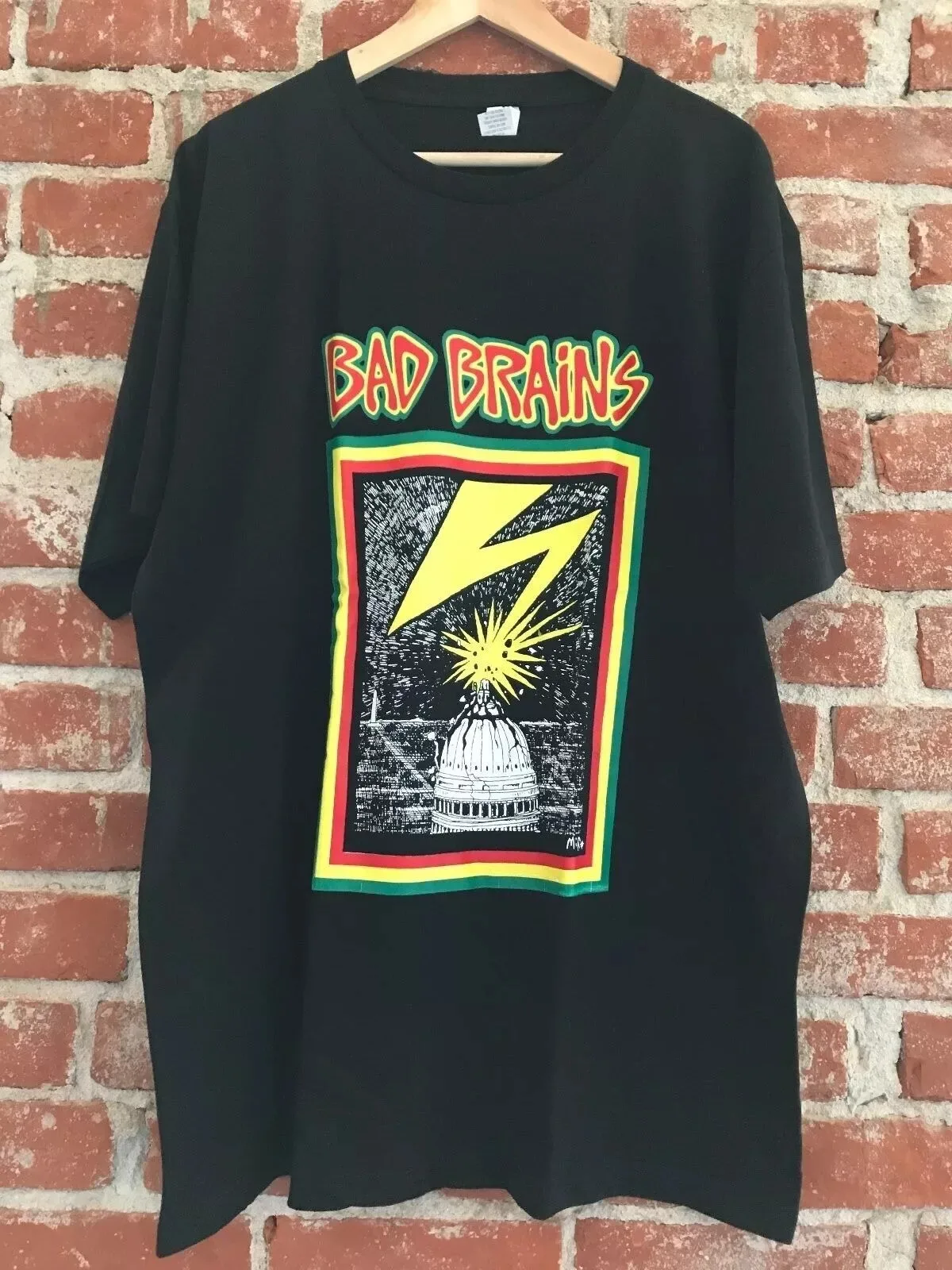 

Bad Brains T-shirt Officially Licensed Band Punk Band Capital 80s Tee