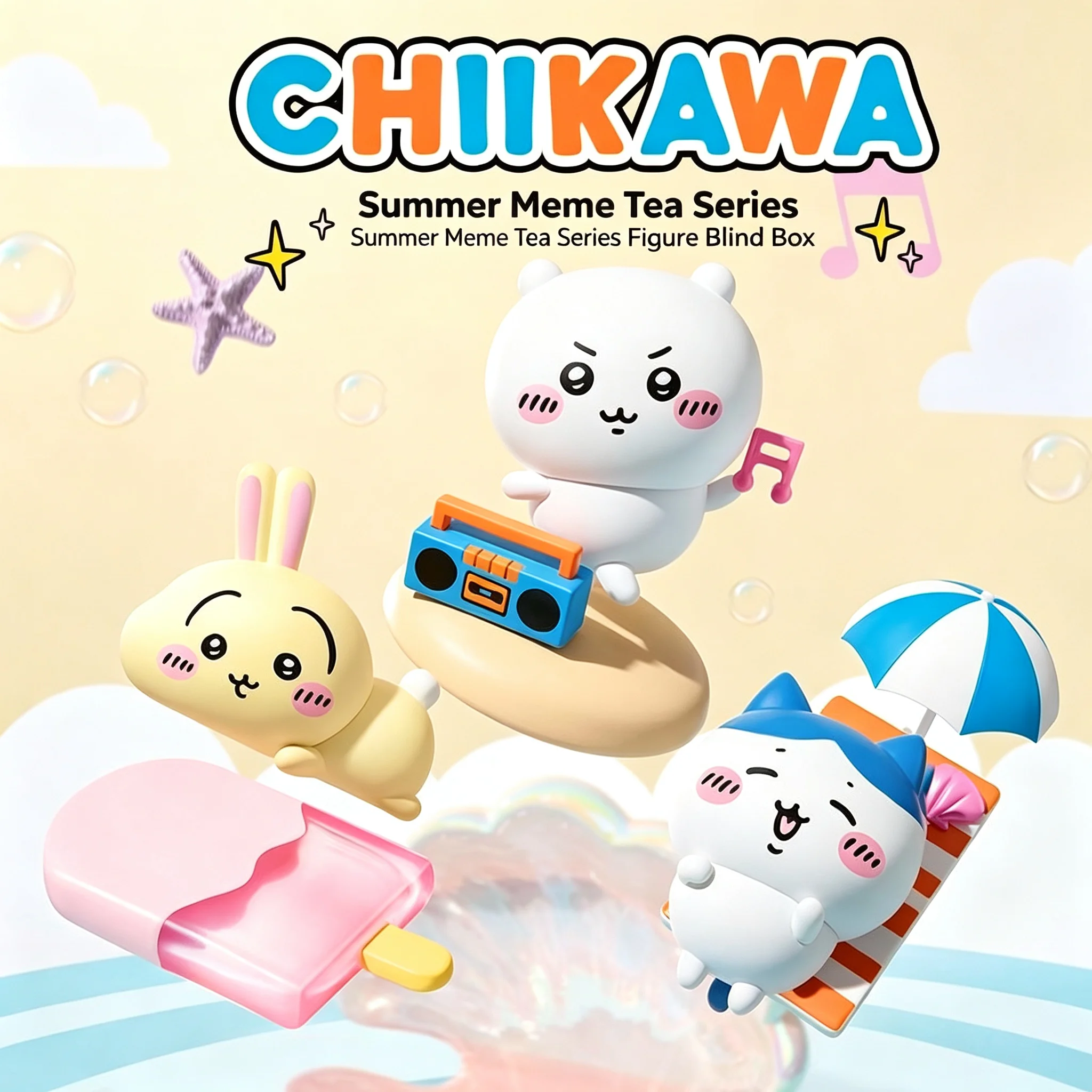 Figure Display Box - Chiikawa Yaz Momo Çay Serisi Gizemli