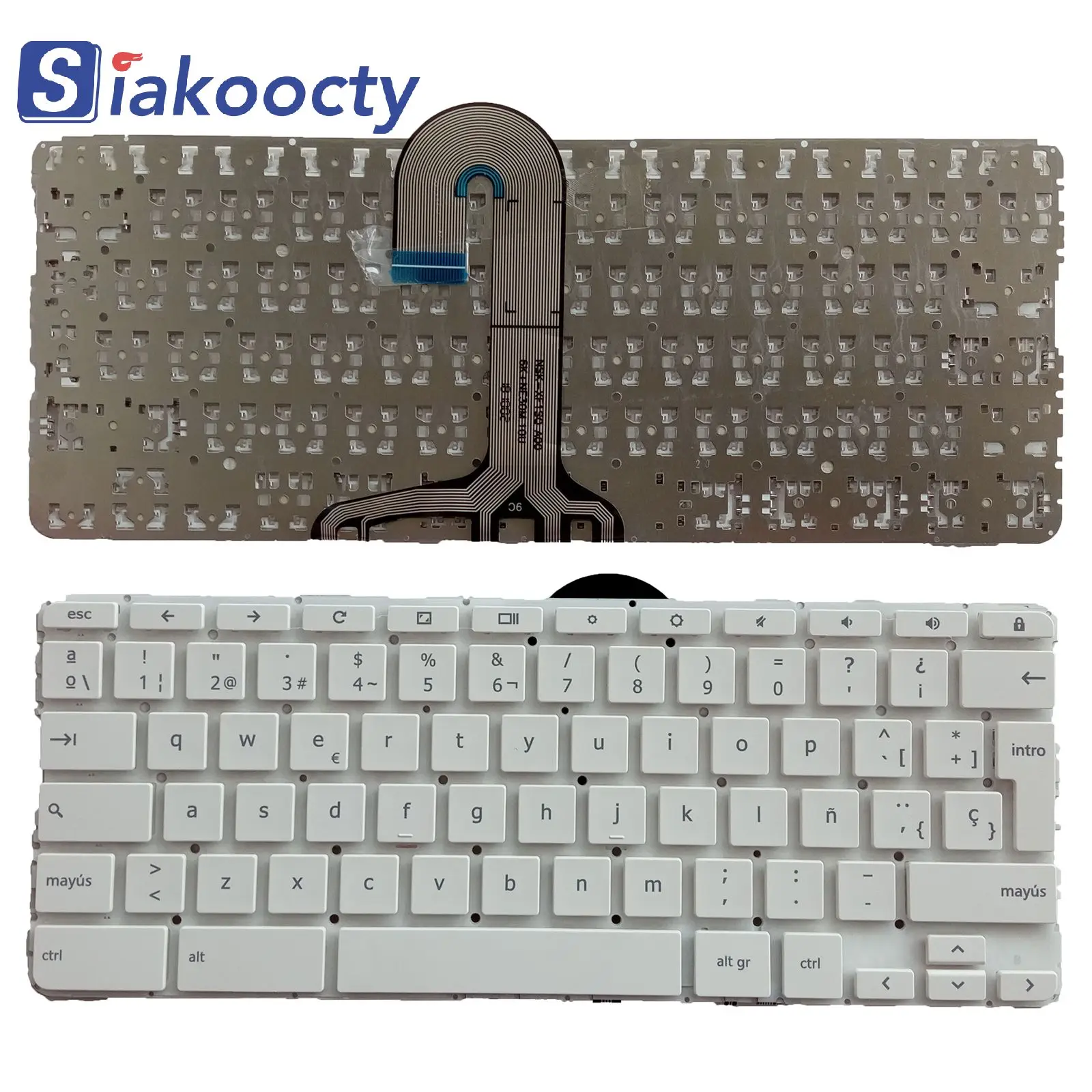 

New for HP chromebook x360 11-ae000 Keyboard SP no frame White 921809-B31