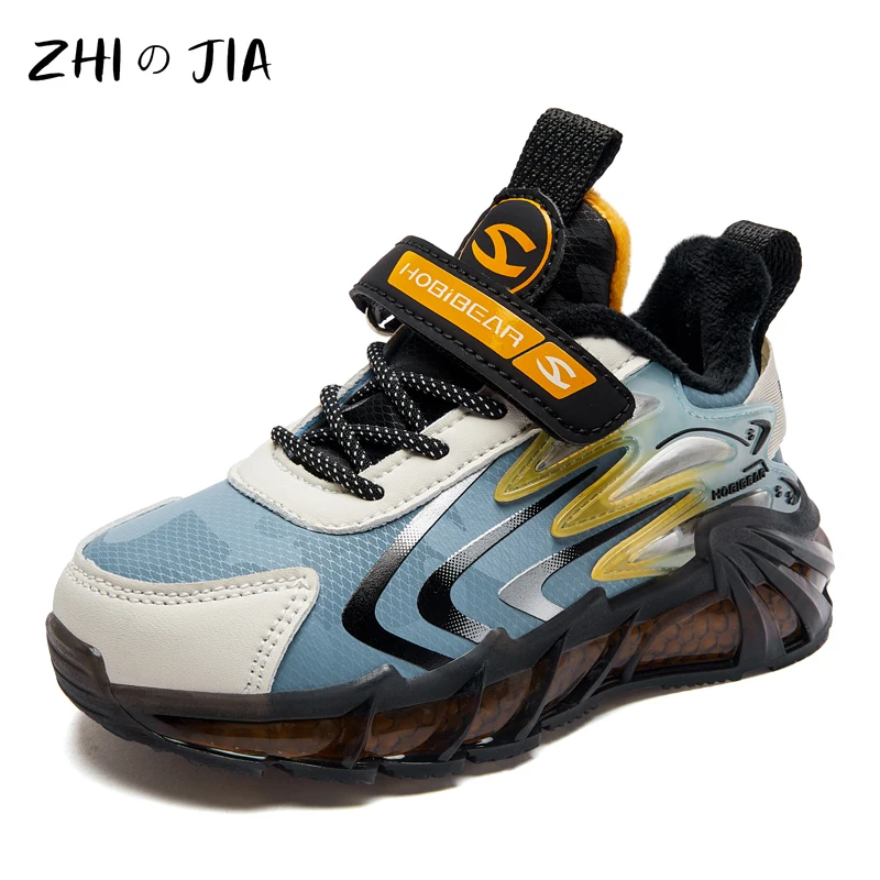 Winter Children's Plush Sneaker Outdoor Snow Warm Shoes Boys and Girls Fashion Running Shoes Student Campus Casual Footwear