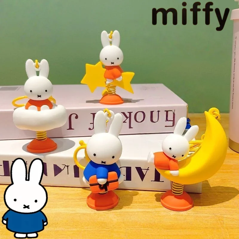 

Cute Miffy Rabbit Series Sweet Creative Cartoon Pattern Portable Shake Keychain Personalized Fashion Decorative Pendant Gift