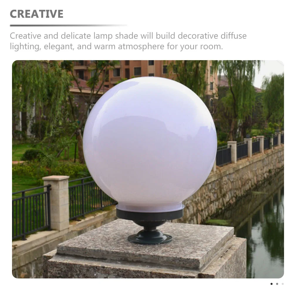 

Round Large Waterproof Lampshade Globe Cover for Outdoor Decor Modern Fashion Lampshade Lamp Shades Lighting Accessories