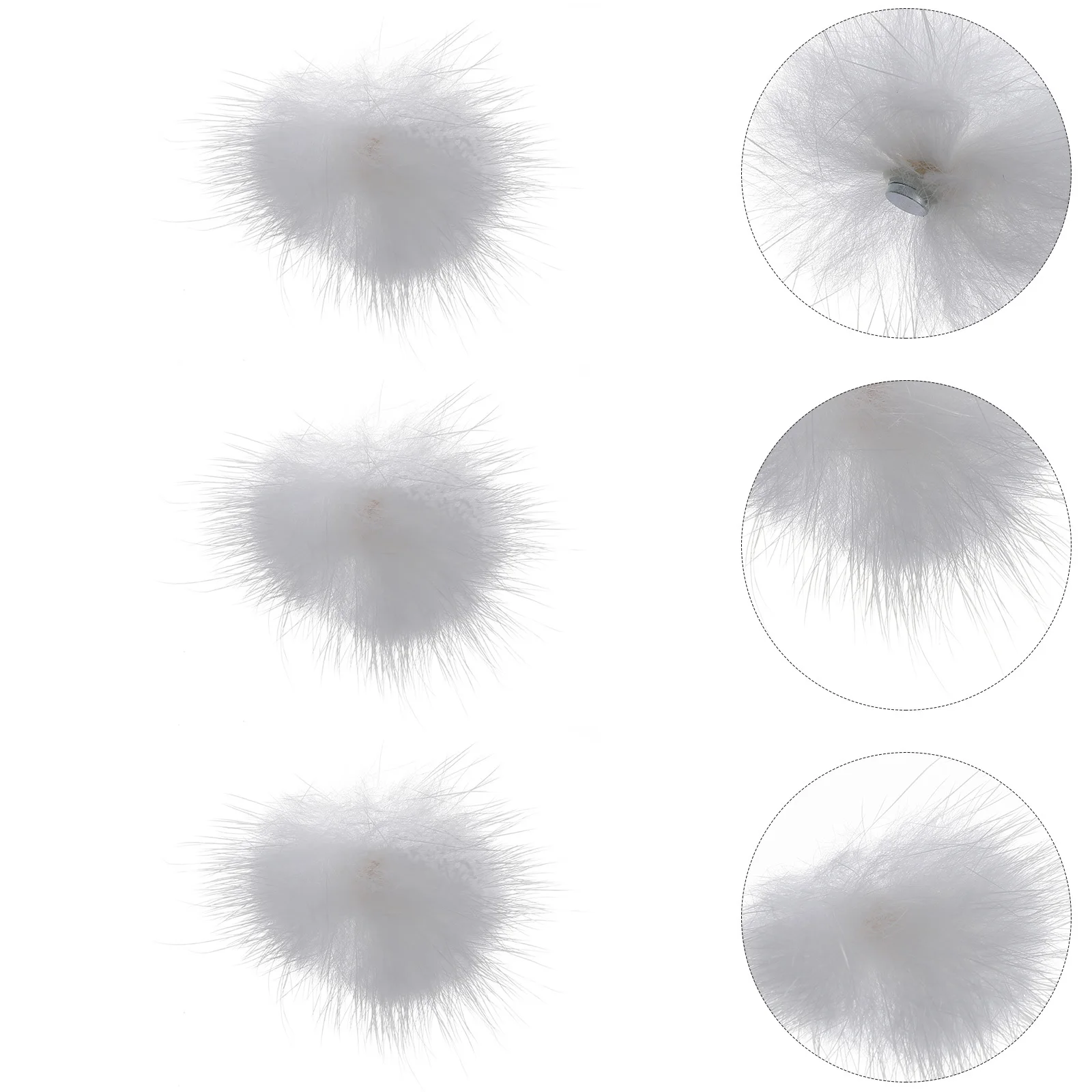 6 szt. Magnetyczne akcesoria do zdobienia paznokci Trwałe dekoracyjne naklejki Unikalny futrzany wygląd Ozdoby do paznokci Naklejki do manicure