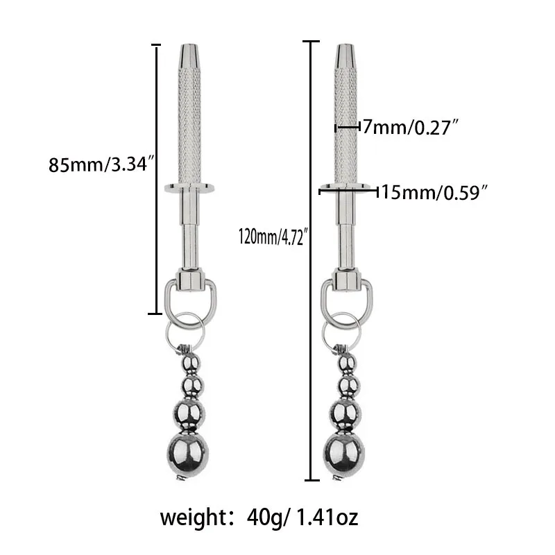 MetalSMNipple Clamp Teaser, Double Leaf, Yin Hoof Clip, Mei Mei Clip, Estimulação da mama, Massagem, Casal Sexo Produto