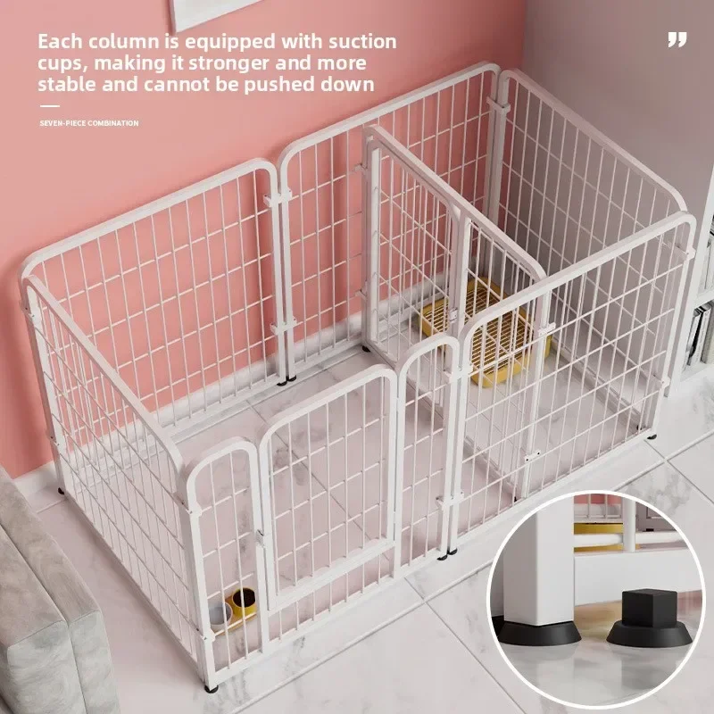 Indoor Pet Fence Enclosure Toilet Training Partition Door Indoor Pet Gate Fence Barrier Divider Door Fence Modular Dog Crate