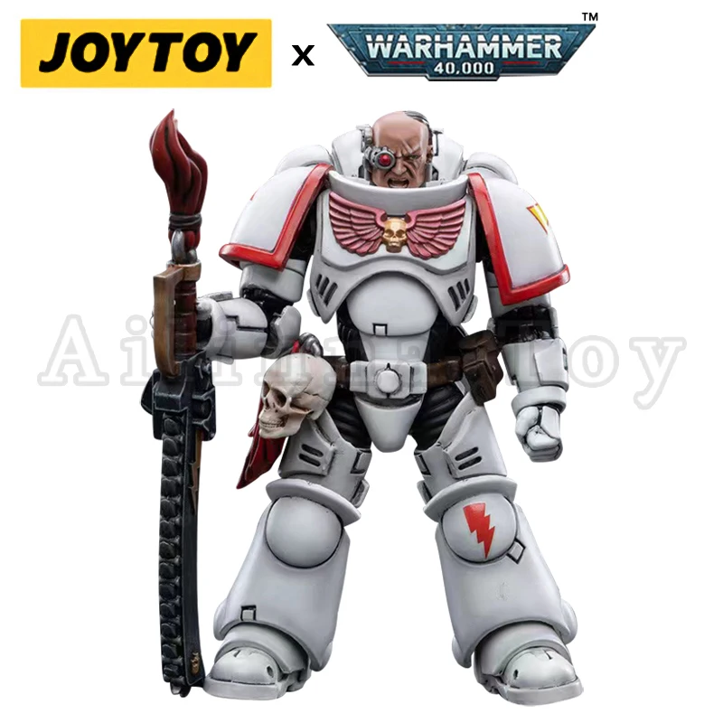 JOYTOY 1/18 Actionfigur 40K White Scars Intercessors And Bike Anime Collection Militärmodell