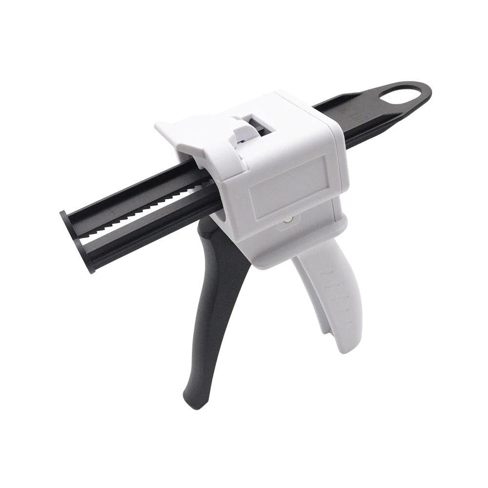 50ml Dental Impression Mixing Dispensing Gun 1:1/2:1 Universal Silicone Rubber Dental Gun 4:1 10:1 Epoxy Resin Gun