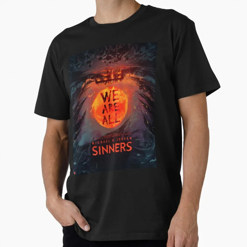 

Sinners 2025 Movie horror vampire Dancing With The Devil gift T shirt for men Large size Tops S-6XL printed clothes