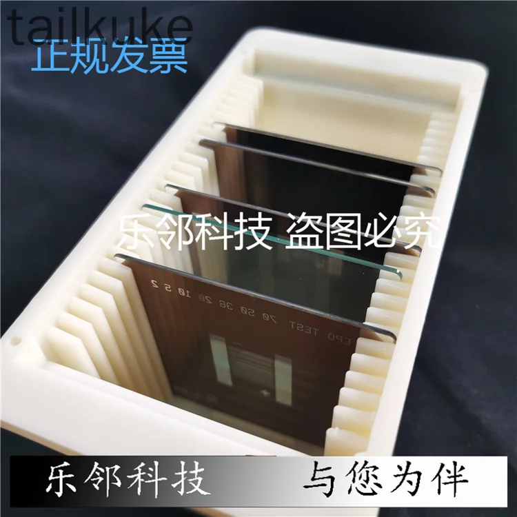 

4-дюймовая квадратная коробка для образцов листов/коробка для кварцевых листов, силиконовая вафельная коробка/25-компонентная коробка для замятия диска/волновая коробка/стеклянная коробка