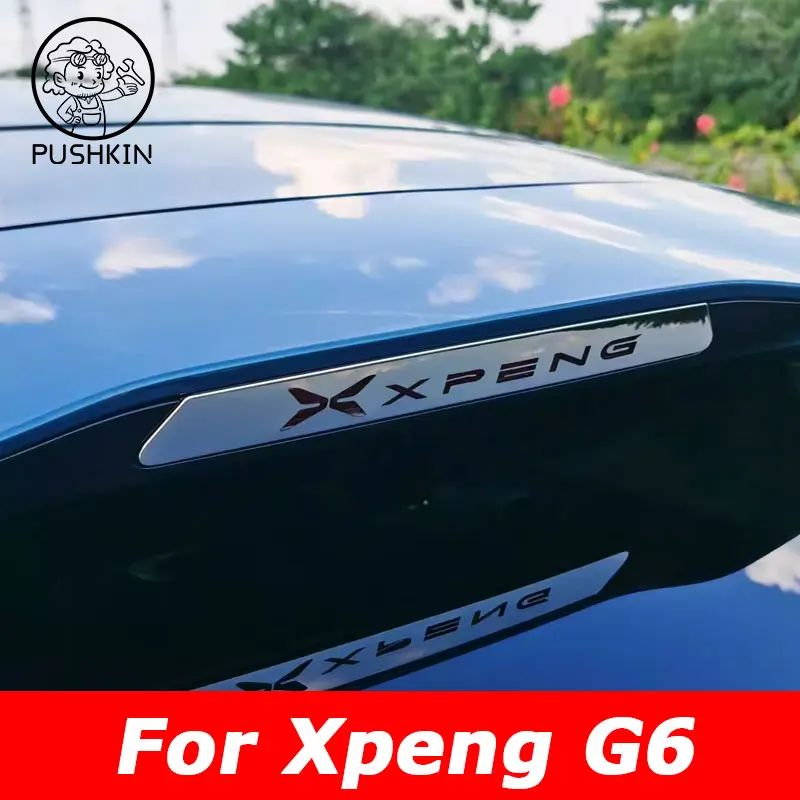 For Xpeng G6 2024 2025 Xiaopeng G6 metal Brake light decorative sticker Car tail light special modification accessory