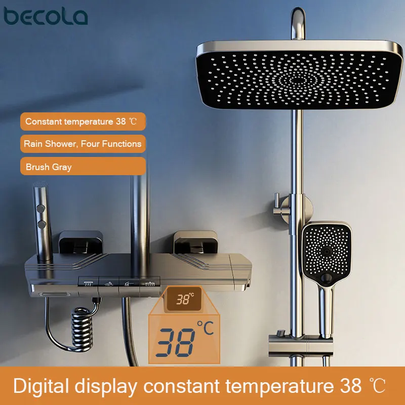 Becola Showers For Bathroom Bathroom Faucet Shower System Modern Showers For Bathroom Shower Head Set Rainfall Shower Set 