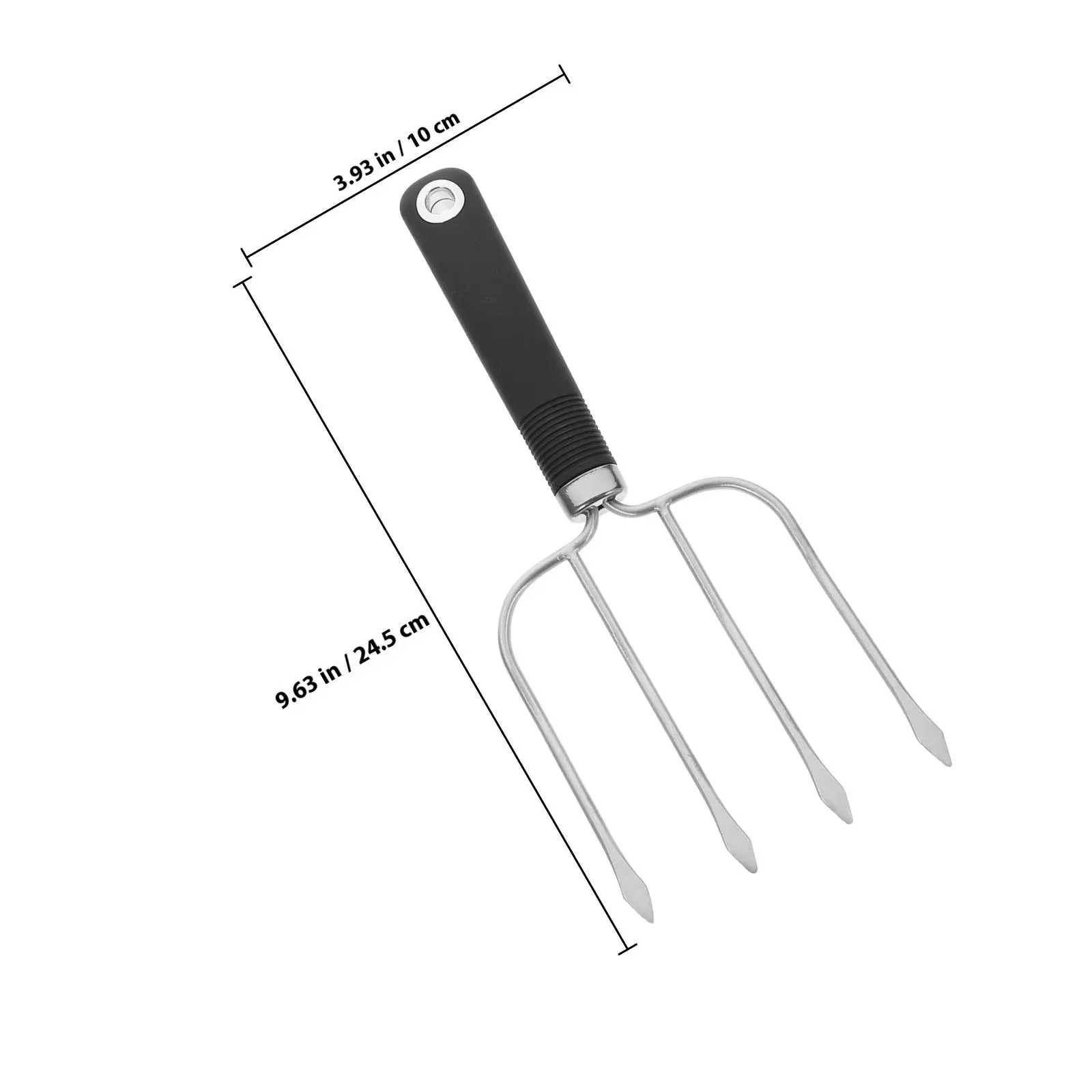 Stainless Steel Turkey Fork 4-Prong Heavy Duty Roast Lifter for Chicken Bbq Grilling Carving Cooking Barbeque Tools Roast Fork