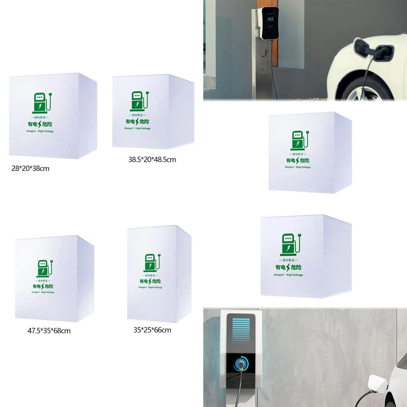 Elektrische autolader Regenhoes Accessoires Laadstationhoes Professionele stevige stofdichte elektrische opladerbeschermer