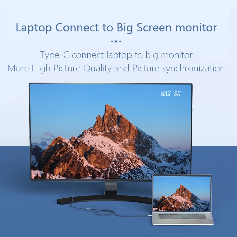 كابل شحن USB إلى Type-C ، شاحن سريع ، نقل بيانات 40Gbps Trans ، 8K للكمبيوتر المحمول Vivo MI ، الأحدث ،