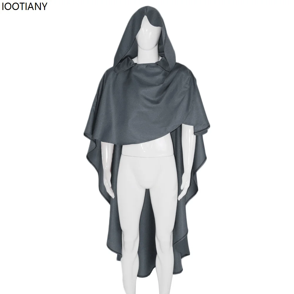 КосплейСредневековый рыцарь крестоносцев Косплей Плащ для взрослых Монах накидка с капюшоном Готический унисекс Платье волшебника Карнавальная вечеринка Необычные