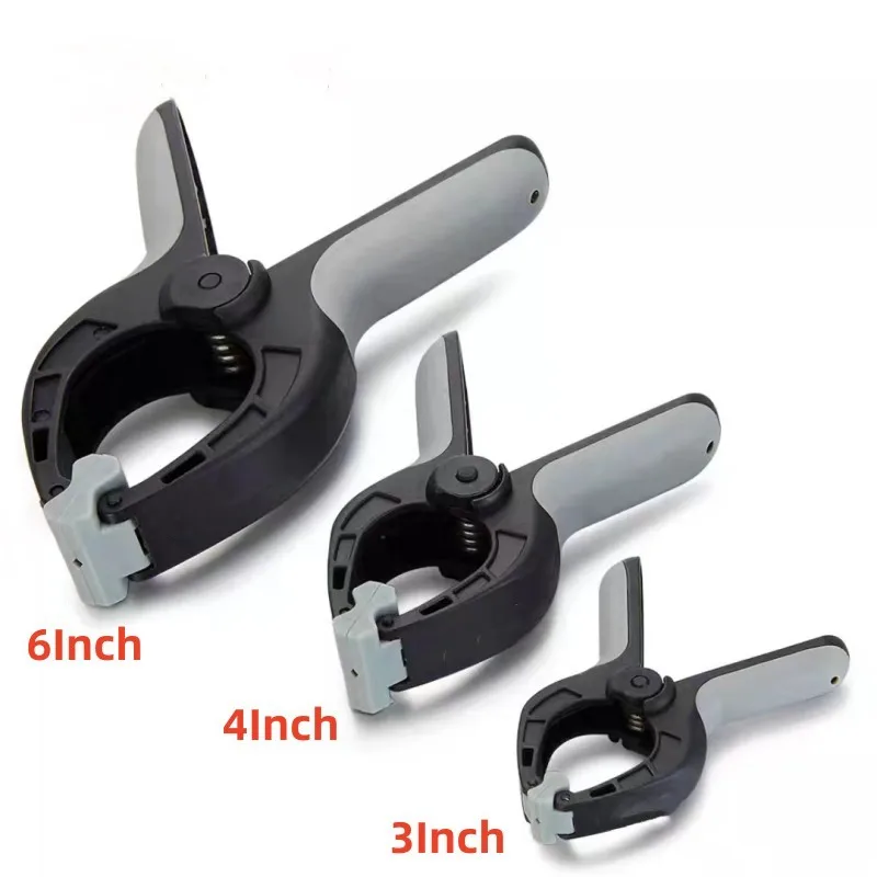 3/4/6Inch Spring Clamps DIY Woodworking Tools Plastic Nylon Clip For Woodworking Spring Clamps Wood Carpenter Tool Clip