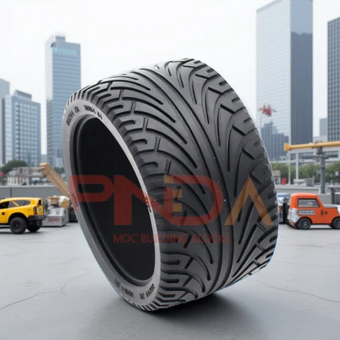 23799 Tire 81.6 X 44 ZR Straight Tread Bricks Collections Bulk Modular GBC Toy For Technical MOC Building Block Compatible