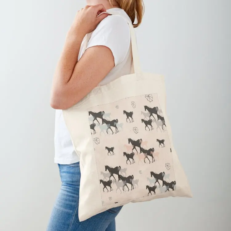 Horses Tote Bag Canvas stote bag large size bags Handbags