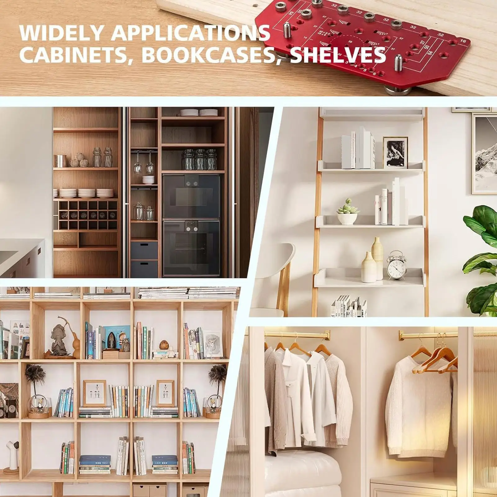 

Cabinet Door Hinge Jig Door Hinge Clamp Cabinet Drill Guide For Professionals Beginners House Woodworking Home Improvement