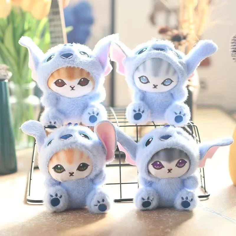 

4 шт. Disney Transformed Stitch Mofusand флокированный кулон глухая коробка брелок «сделай сам» плюшевый декоративный кулон аксессуары подарок