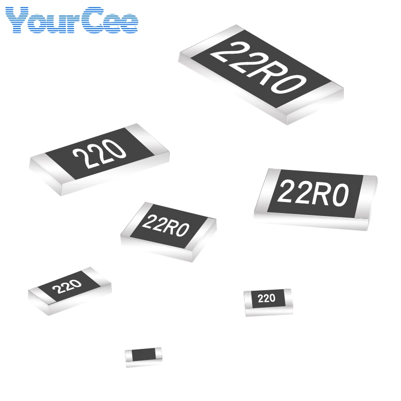 100pcs/10pcs 22ohm 2512 SMD Chip Resistor 22 ohm 22R 220 1W 5% Electronic Passive Component Resistance
