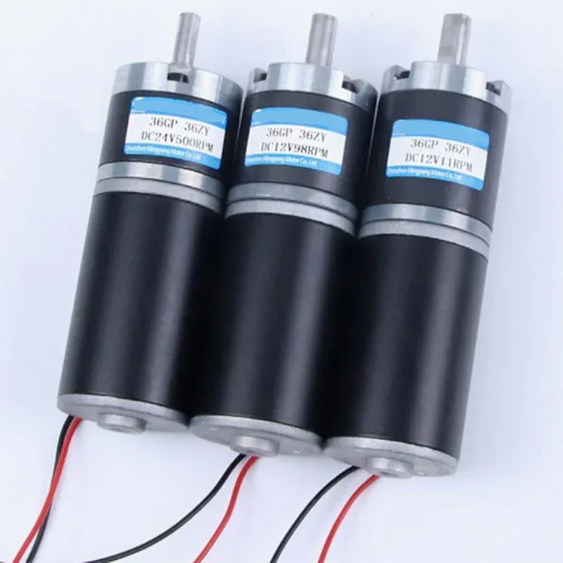 Customized 25pcs 36-36ZY 100kg High Torque Long Life Reversible Adjustable Speed Geared Motor 12V 24V DC Planetary Gear Motor