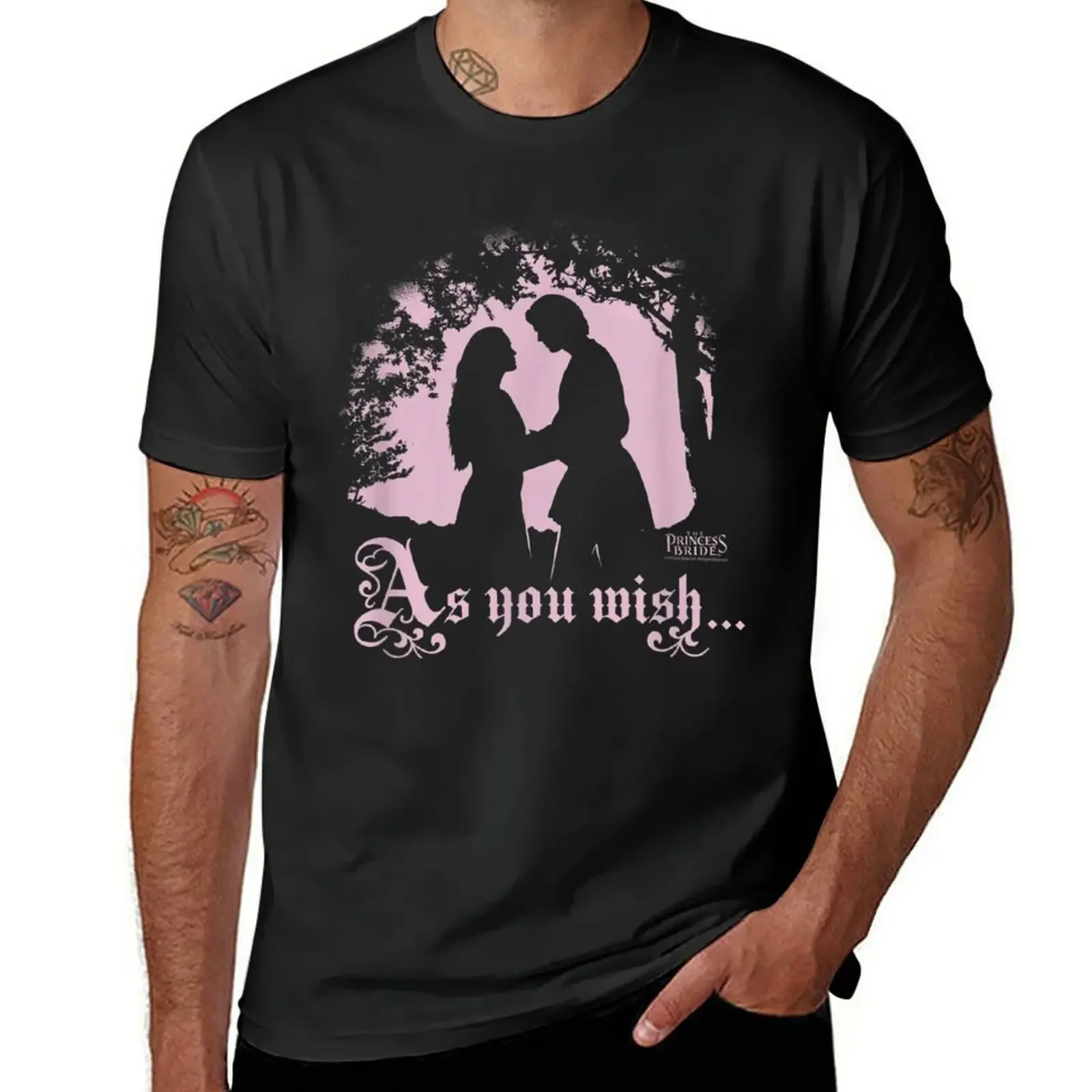 

The Princess Bride As You Wish Silhouette T-Shirt anime shirt summer 2025 Man t-shirt sublime shirts men graphic