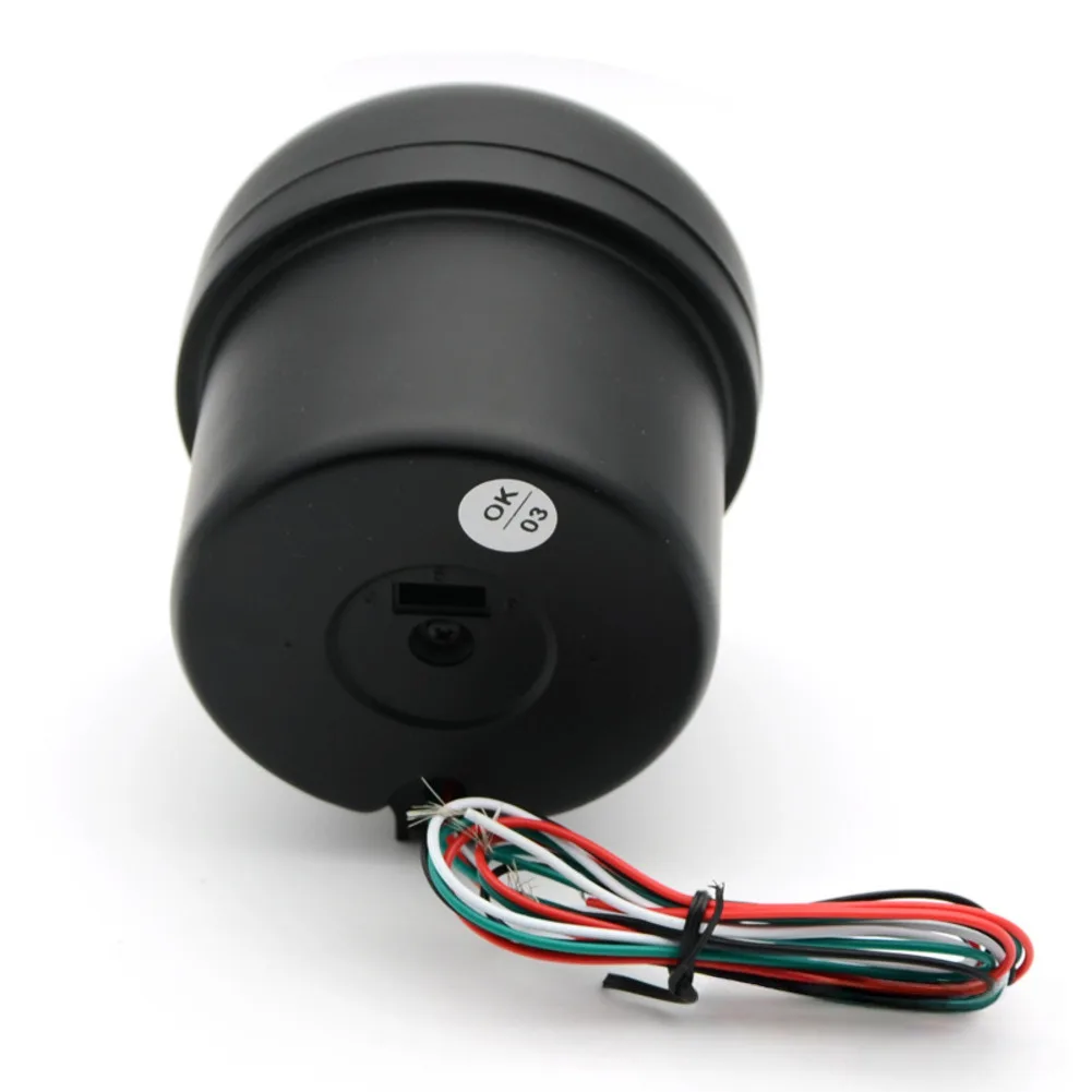 12V Automotive Engine Tachometer with Speed Gauge and Shift Lamp for 4/6/8 Cylinder Engines with Dashboard Mount Brackets